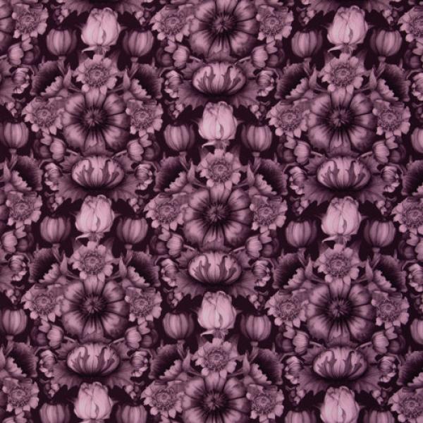 Viskose Victorian DamaskTint Beere von Swafing by Bienvenido Colorido
